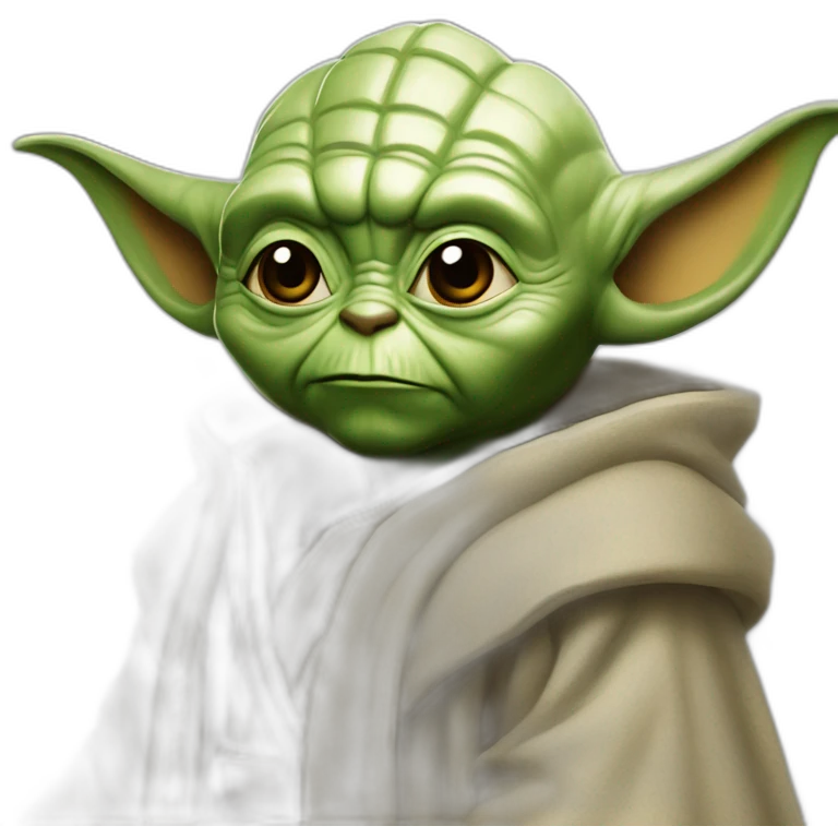 Yoda déguisé en spider man emoji