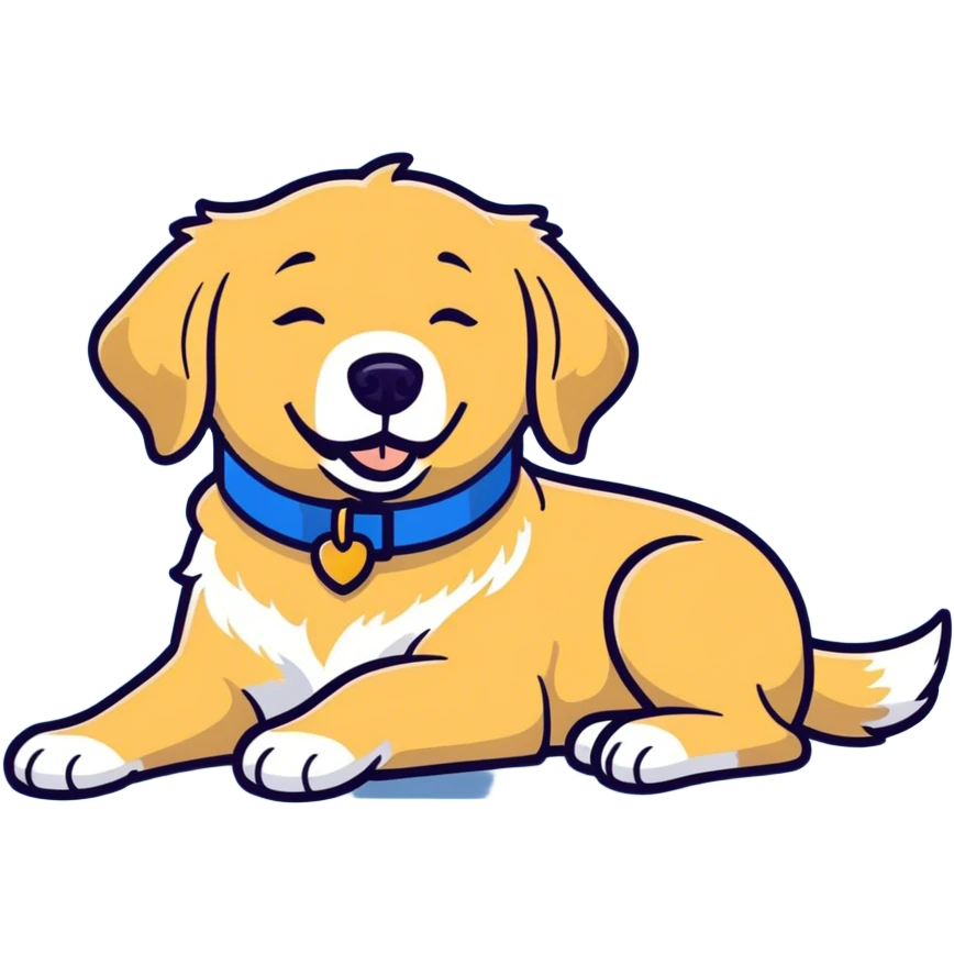 Dog relax emoji