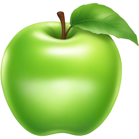 green apple emoji