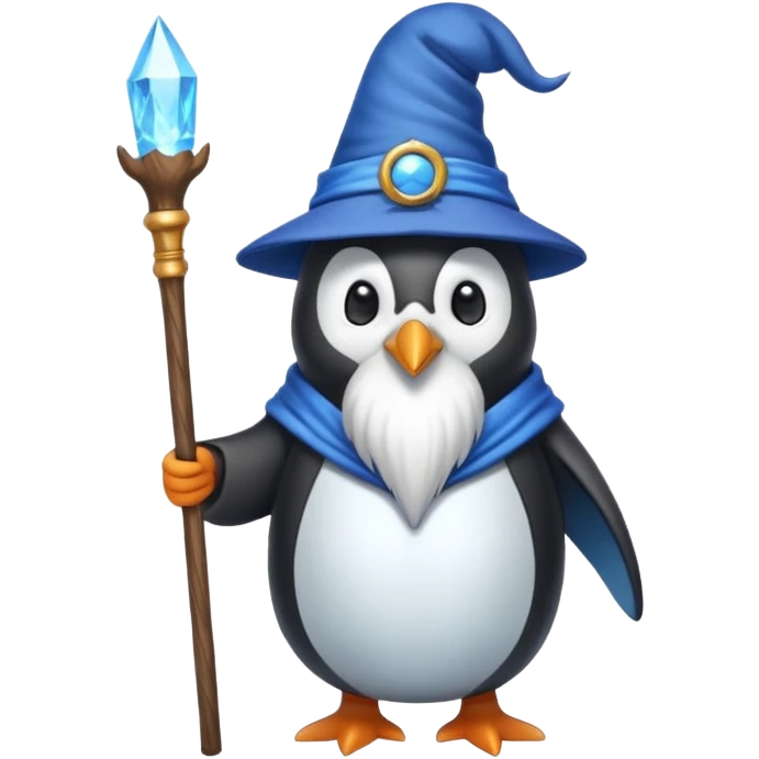 Penguin Wizard emoji