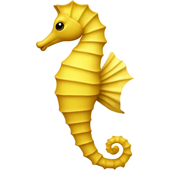 Yellow seahorse emoji