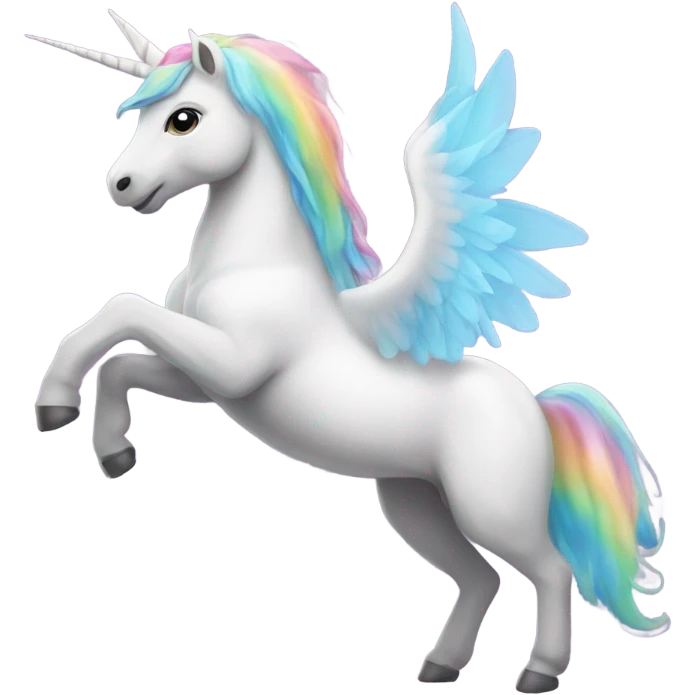 unicorn with wing emoji