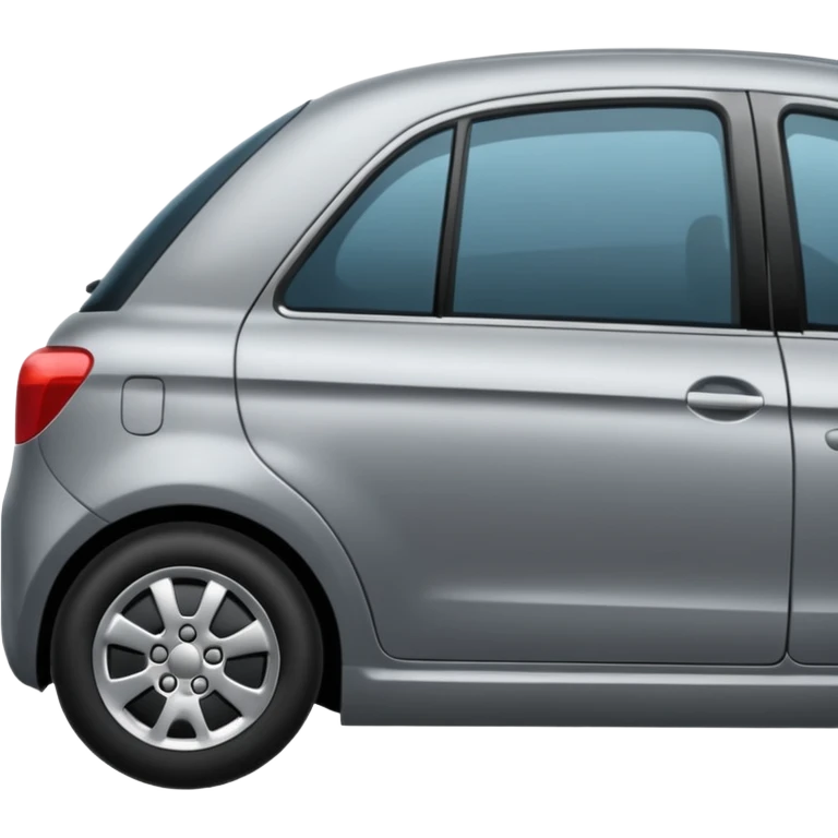 only one gray car side door  emoji