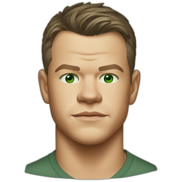 Young matt damon green eyes emoji