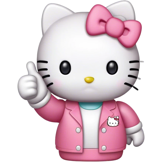 hello kitty thumbs up  emoji