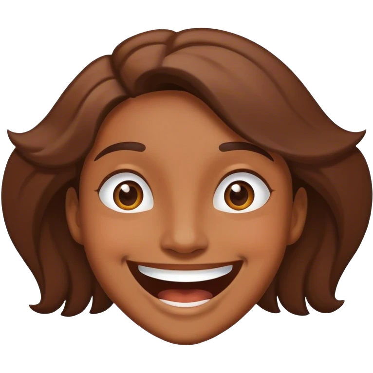A person smiles with joy. emoji