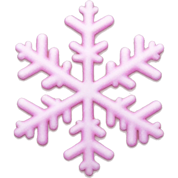 Pink snowflake  emoji