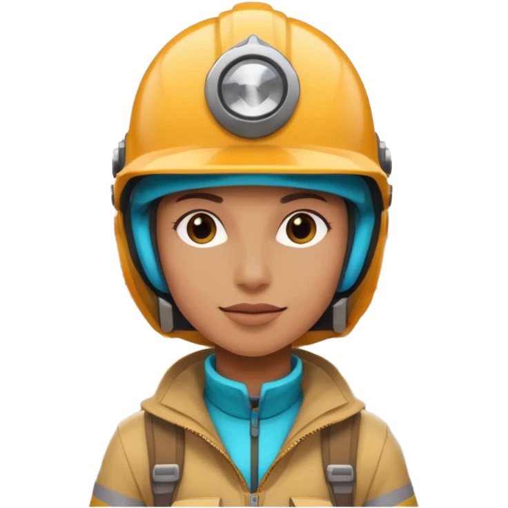 Colorful Helmeted Traveler emoji