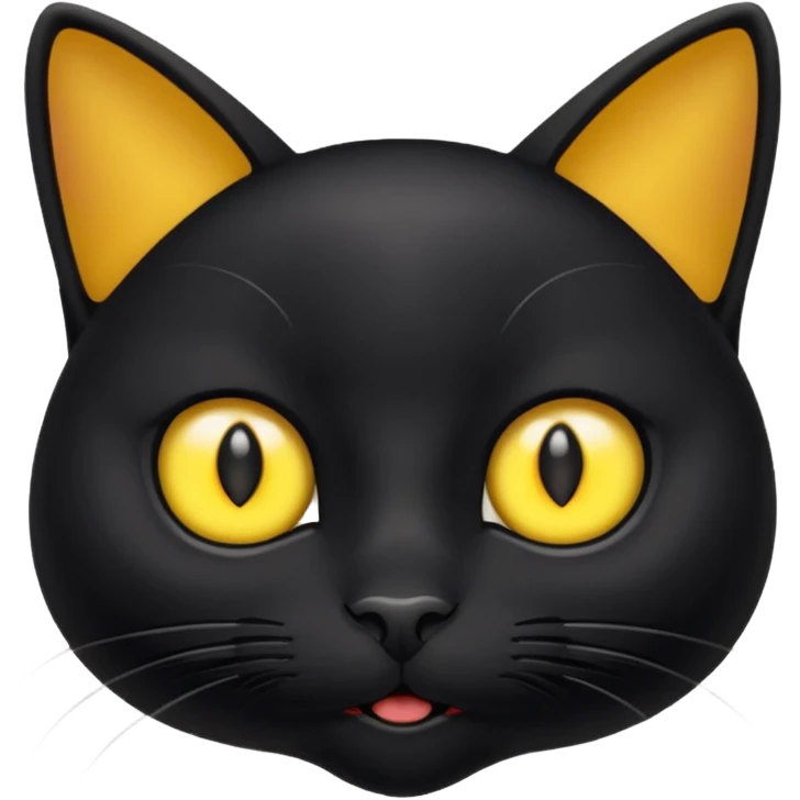 black cat reaction emoji