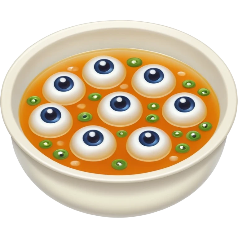 a soup full of eye balls  emoji