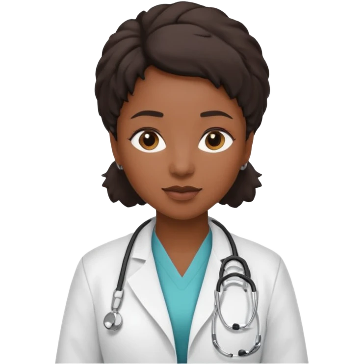 black female doctor emoji