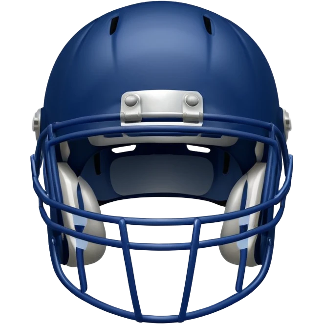 College football player helmet in Dark blue color emoji