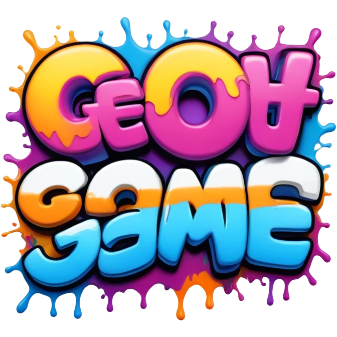 graffiti of the words Get out of my game  emoji