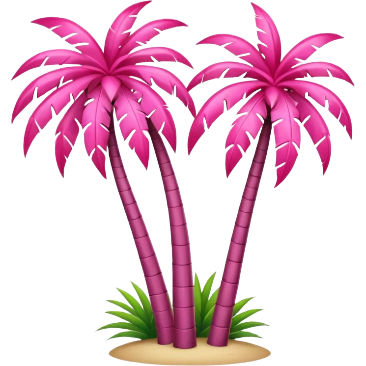 palmeras rosa emoji