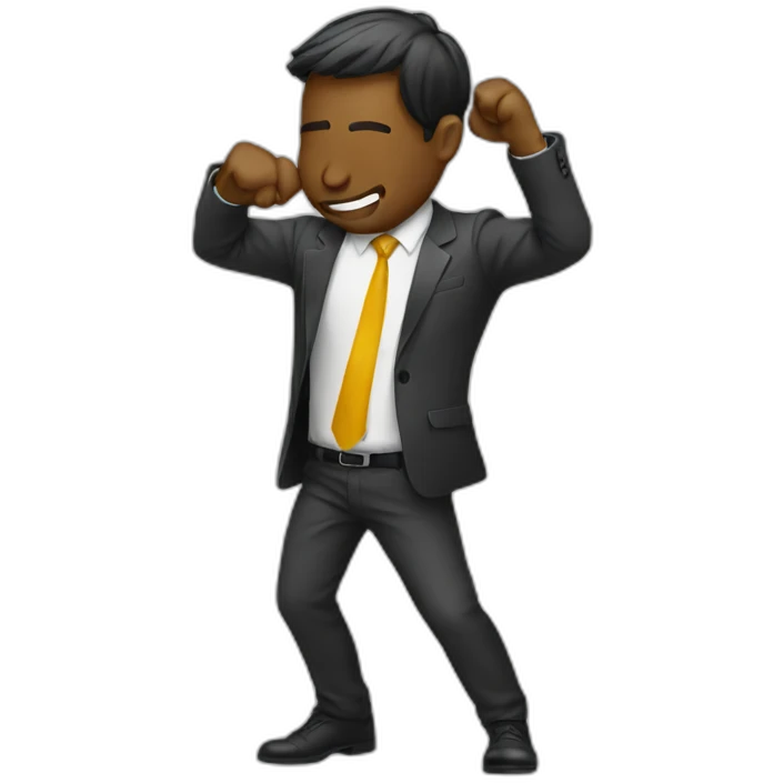finance bro dabbing emoji