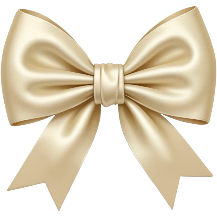 Cream bow  emoji