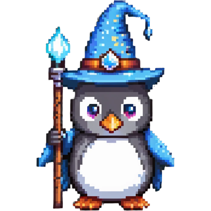 penguin wizard emoji