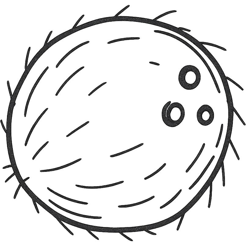 A coconut emoji