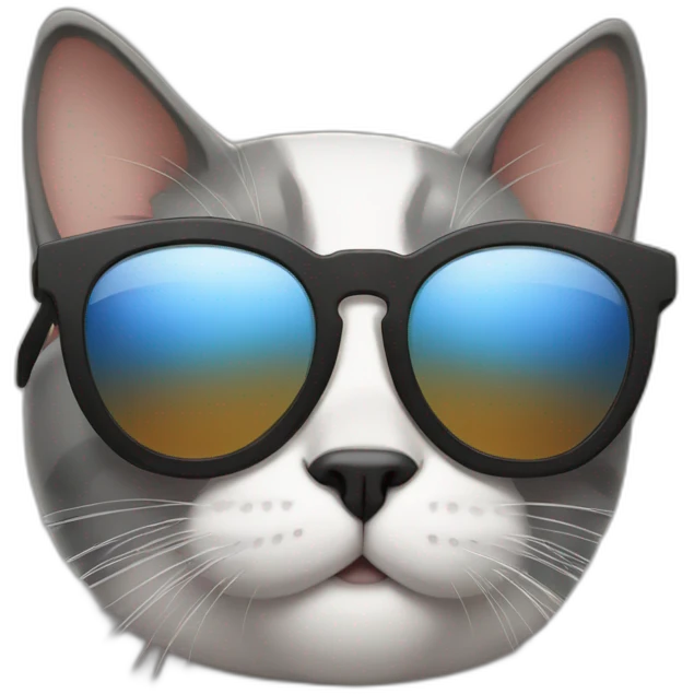 Cat with sunglasses emoji