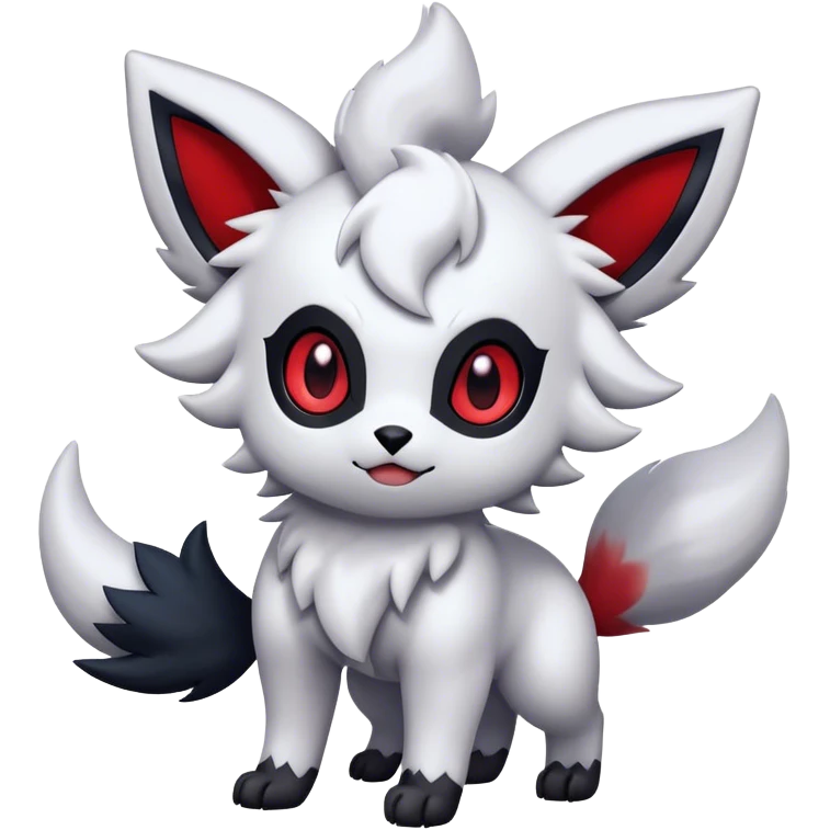 Cute Kawaii Absol-Zorua-Umbreon-Pokemon Full Body  emoji