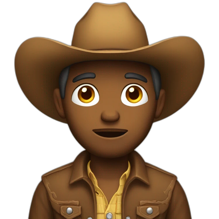 cowboy shrugging shoulders emoji