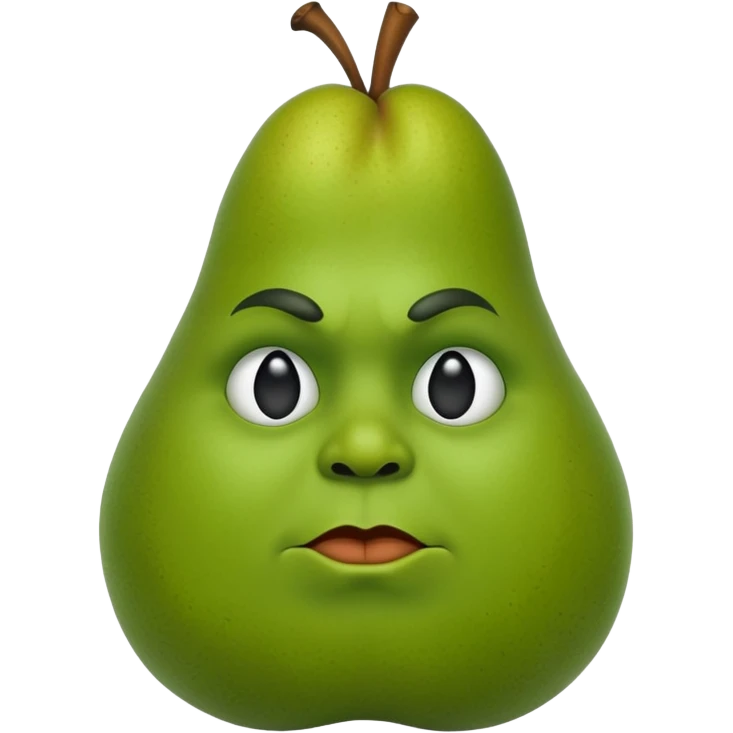 birne mit gesicht gangster emoji