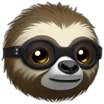 Punk-sloth emoji