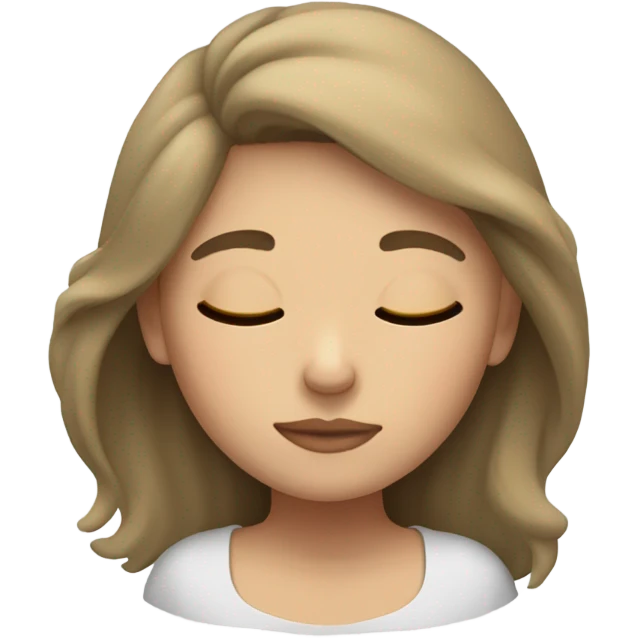 dark blonde hair white girl sleeping emoji