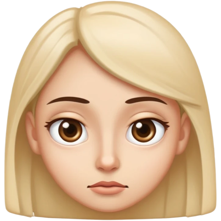 Wide eyed side eye  emoji