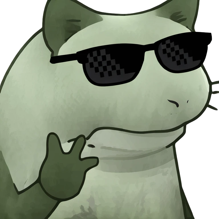 Cat with sunglasses emoji
