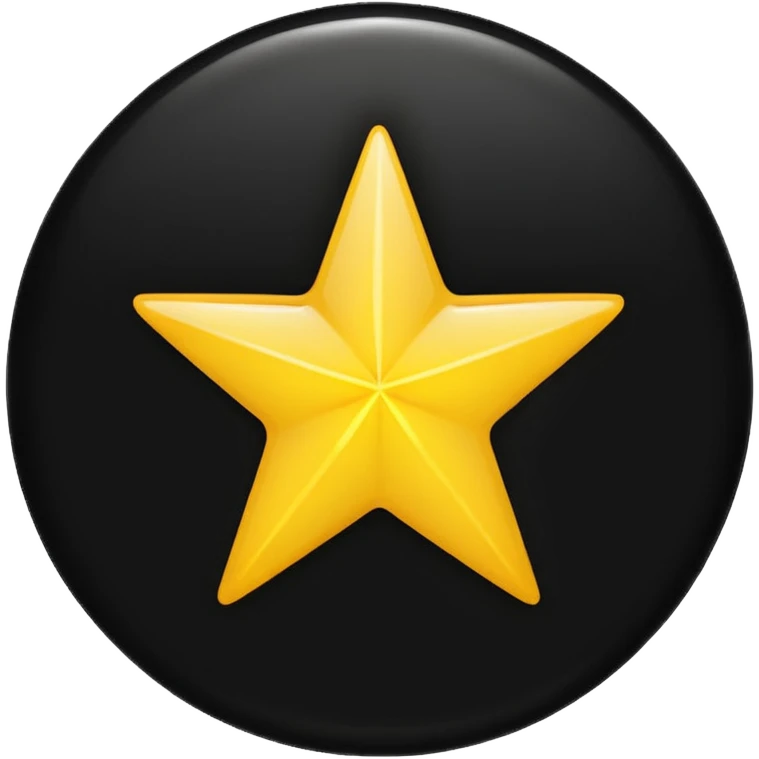 Make a star inside a clean black circle only and the star looks like the star in ios keyboard ⭐️  emoji