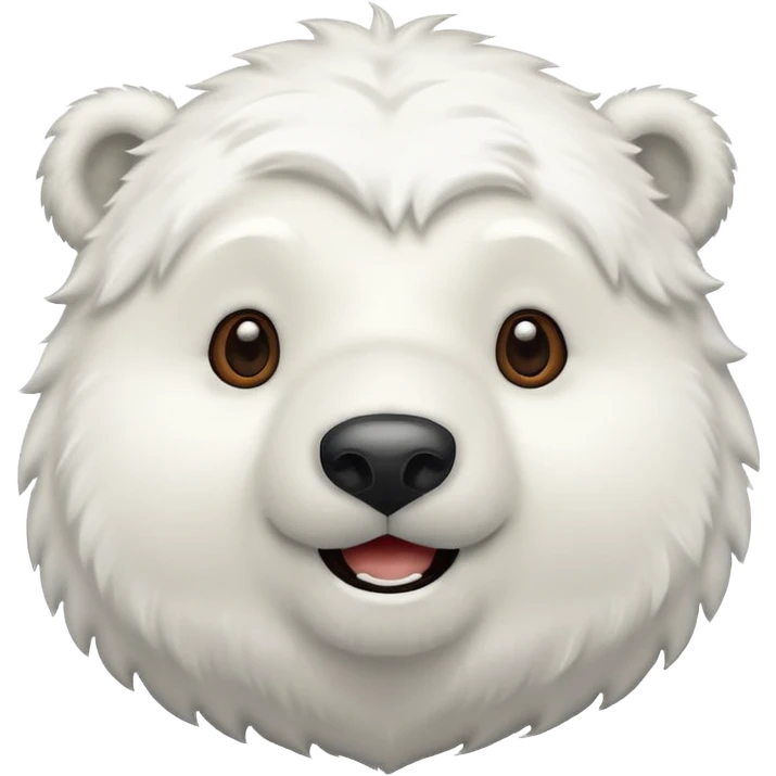 請幫我生成一個cute polar bear的Emoji emoji