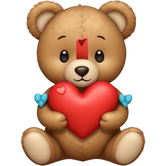 Teddy with heart emoji