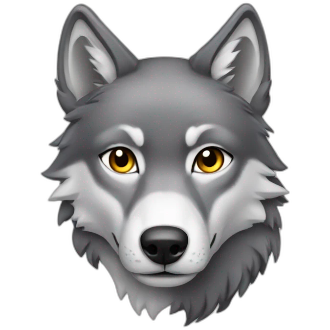 Female wolf  emoji