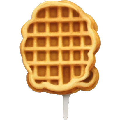 Cute waffle emoji