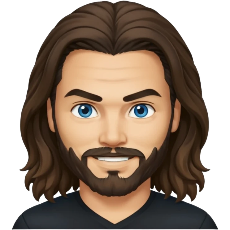 Blue eyes Jason mamoa longer hair smiling black shirt emoji