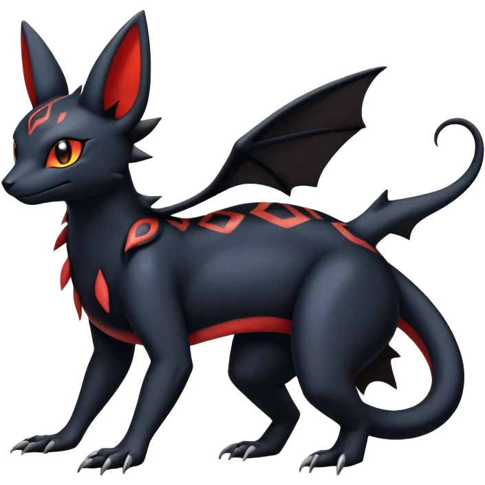 Salandit-Umbreon-Noibat-Litten-Hybrid (Full body) emoji