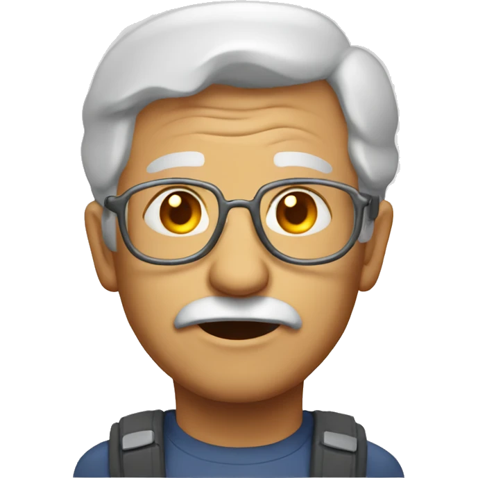 Old man with halo emoji