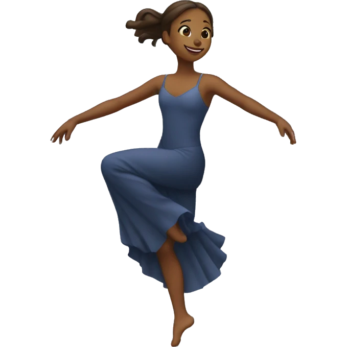 une fille qui danse la nuit emoji
