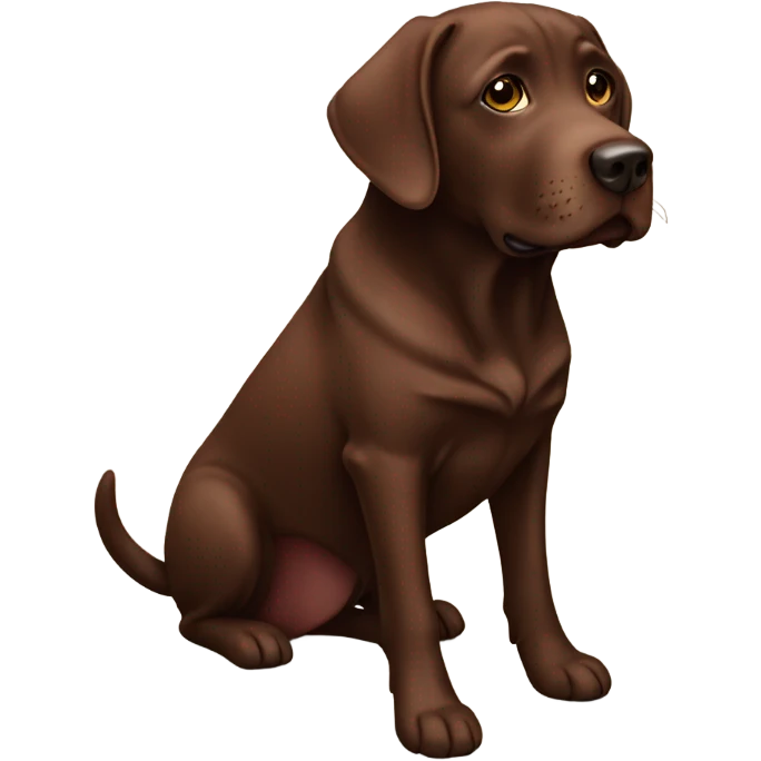 Chocolate lab emoji