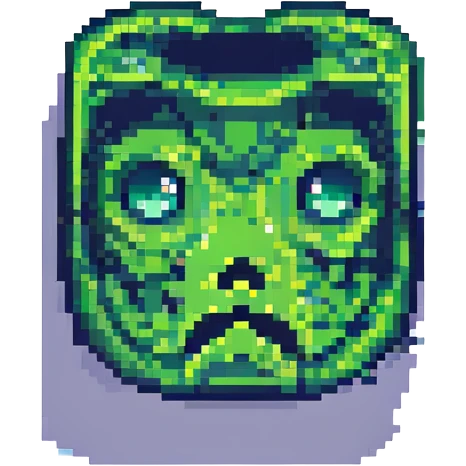Minecraft creeper face pixel art emoji
