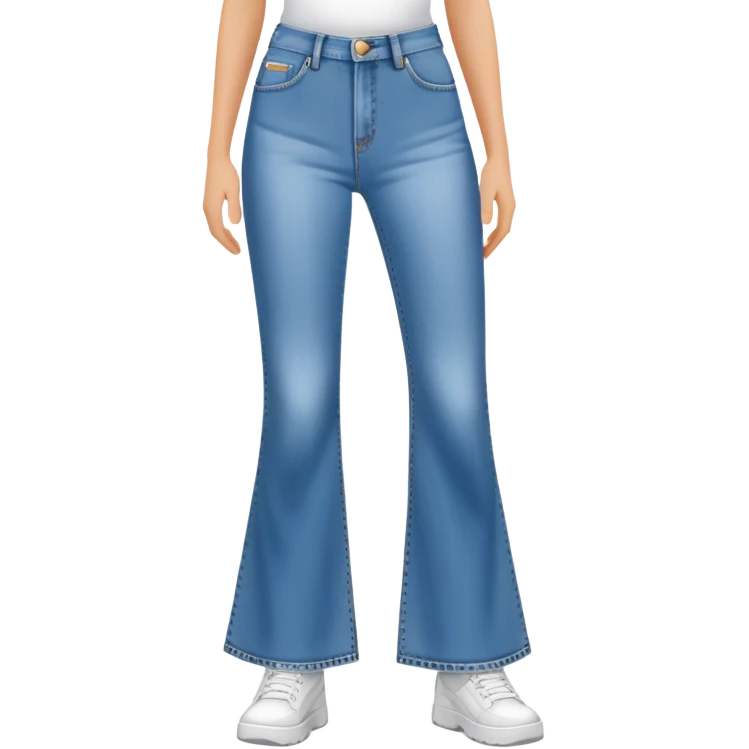 Y2K flared jeans emoji