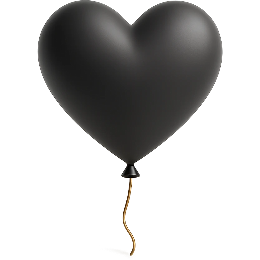 balloon heart floating in the air emoji