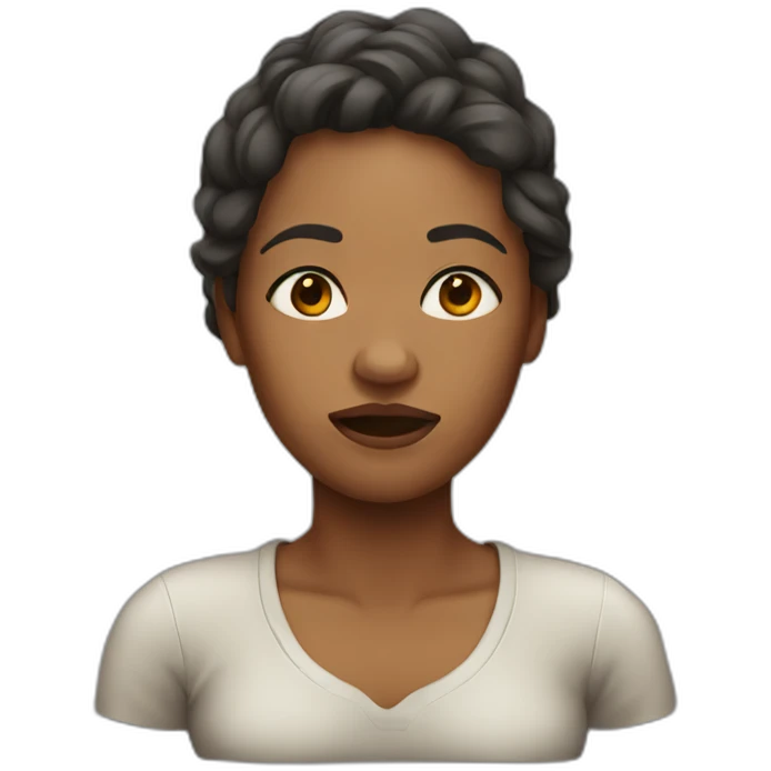bruised woman emoji