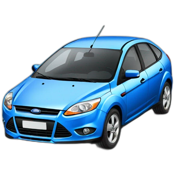 Ford focus 2000 sedan blue emoji