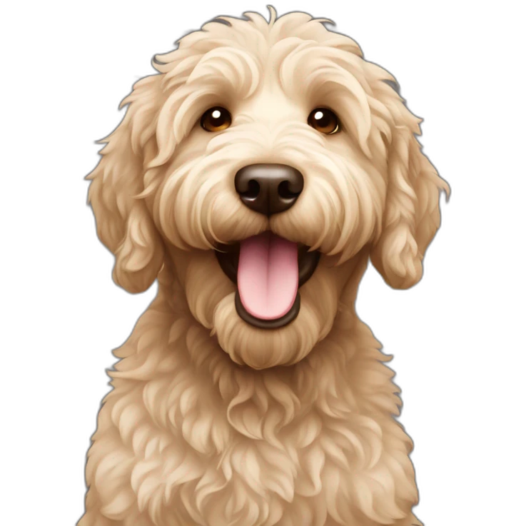 The Happiest labradoodle  emoji