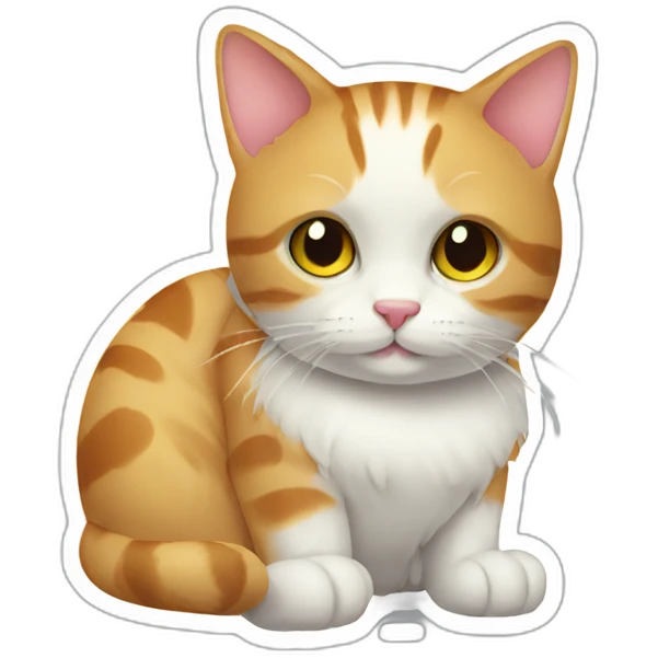 Sticker cat emoji