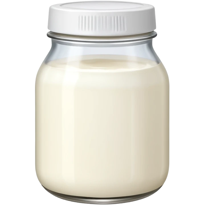 plain yogurt in a jar emoji