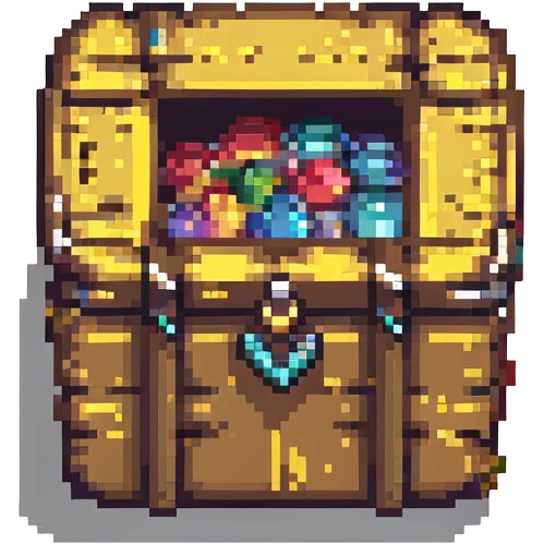 pixel art treasure chest emoji