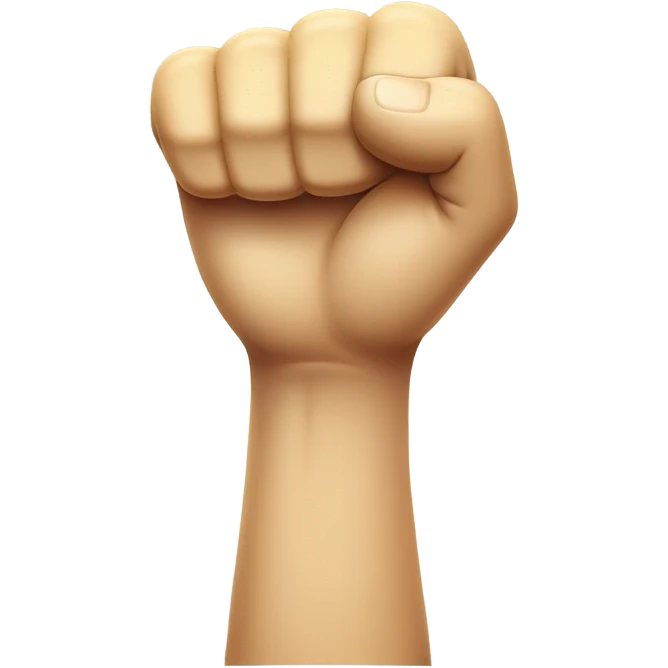 Laugh emoji with fist emoji